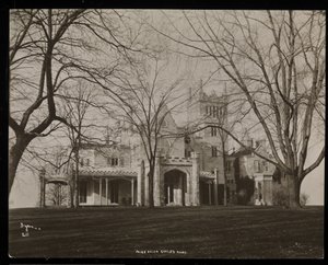 The Helen Gould Estate (sen Jay Gould residens) i Tarrytown, New York, 1893-94 (silvergelatintryck) av Byron Company
