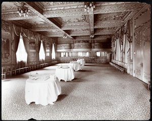 Receptionsrummet på Hotel Delmonico, 1902 (silvergelatintryck) av Byron Company