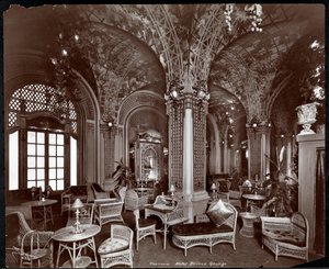 Terummet på Hotel Prince George, 1907 (silvergelatintryck) av Byron Company