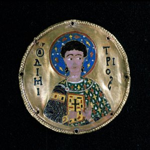 Byst av St. Demetrius, emalj, Bysans av Byzantine