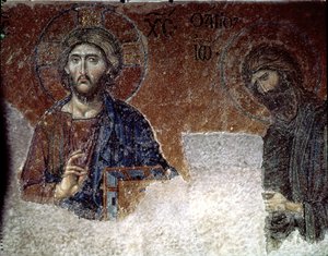Kristus och Johannes Döparen i Hagia Sofia (mosaik)
