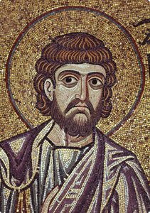 Profeten Sakarja Detalj av interiörmosaiker i Markusbasilikan, 1100-talet av Byzantine Byzantine