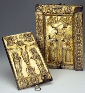 Relikvieskrin av det sanna korset, slutet av 1000-1100-talet av Byzantine Byzantine