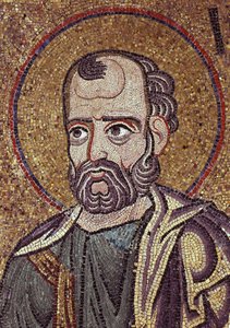 Profeten Jonas Detalj av interiörmosaiker i St. Marks-basilikan, 1100-talet av Byzantine Byzantine