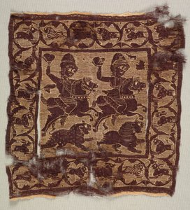 Prydnadsfyrkant från en tunika av Byzantine PeriodEgyptian