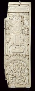 Panel från konsul Areobindus diptyk, Konstantinopel, 506 AD (se även 199108) av Byzantine School