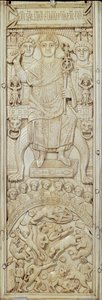 Panel från konsul Areobindus diptyk, Konstantinopel, 506 AD (se även 224964) av Byzantine School
