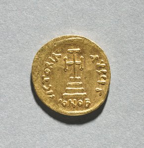Solidus med Heraclius och hans Son Heraclius Constantine av Byzantine School