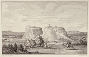 Imaginary View of Early Rome, graverad av B. Barloccini, 1849