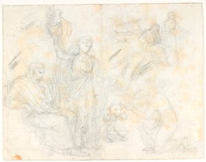 Psyche tar emot burken från Proserpina av C.G. Kratzenstein Stub