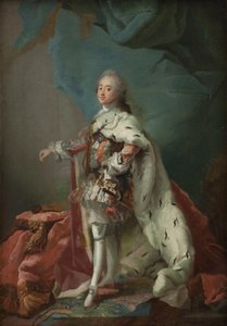 Kung Frederik V av Danmark i smörjningskläder