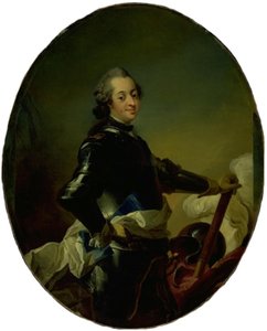 Porträtt av Frederik V i rustning
