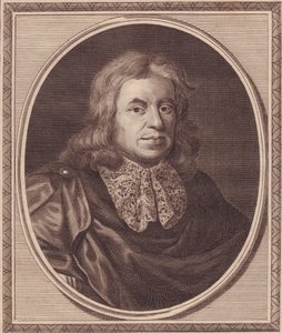 Porträtt av den engelske läkaren Thomas Sydenham (1624-1689), kopparstick av John Goldar (1729-1795) från målning av P Lely av J.B. and Brown J. Rowbotham