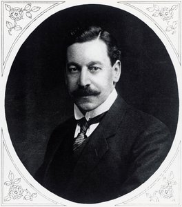 Porträtt av Herbert Samuel (1870-1963), engelsk politiker, från Illustrated War News, 19 januari av J.B. and Brown J. Rowbotham