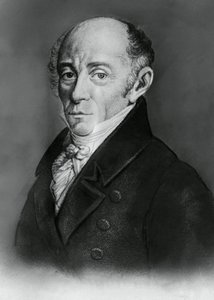 Porträtt av Muzio Clementi (1752-1832), italiensk kompositör och pianist, gravyr av J.B. and Brown J. Rowbotham