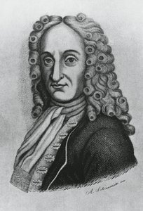 Porträtt av Pietro Antonio Michelotti (1673-1740), italiensk läkare och iatromatematiker, gravyr av Schiavonetti av J.B. and Brown J. Rowbotham