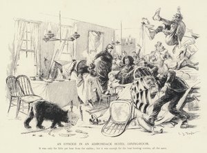 An Episod in an Adirondack Hotel Dining Room (litho) av C.J. Taylor