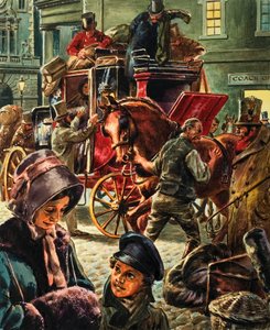 En hästdragen postbuss av C.L. Doughty