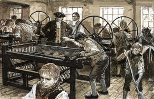 Upptäck våra städer: Where Cotton Was King (gouache på papper)