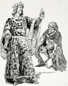 Edward den tredje grep Roger Mortimer och förde honom i bojor till London av C.L. Doughty