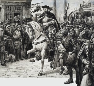 John Dudley, hertig av Northumberland (gouache på papper)