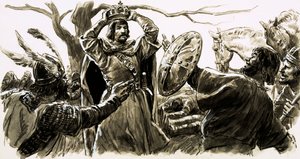 Macbeth - Inte skyldig till mord (gouache på papper) av C.L. Doughty