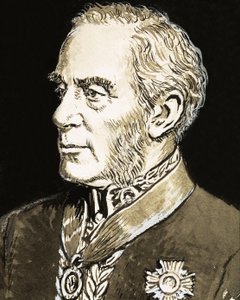 Sir Richard Mayne, illustration från "De stora detektiverna av C.L. Doughty