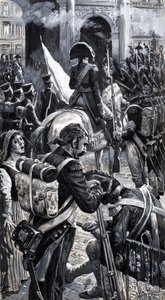 Korsikanen som erövrade Europa, från "The Story of France" (gouache på papper)