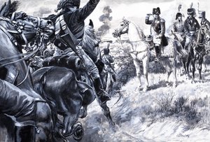 Korsikanen som erövrade Europa, från "The Story of France" (gouache på papper) av C.L. Doughty