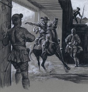 The Fort (gouache på papper) av C.L. Doughty