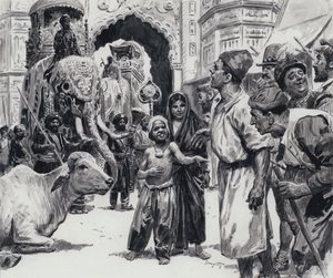 The Parade (gouache på papper) av C.L. Doughty