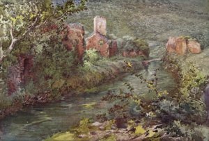 Ninfas slott (färg litho) av C.T.G. Formili