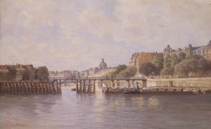 Bron vid Le Estacade, Paris av C.T. Guillermot