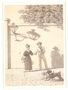 En sjöman tar avsked av sin flicka av Christoffer Wilhelm Eckersberg