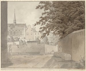 Vid Saint-Martins kyrka i Montmorency, norr om Paris, den 10 juli 1812 av Christoffer Wilhelm Eckersberg