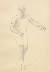 Balders död - studie för Hødur. av Christoffer Wilhelm Eckersberg