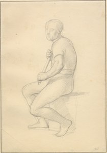 Balders död - studie åt Thor. av Christoffer Wilhelm Eckersberg