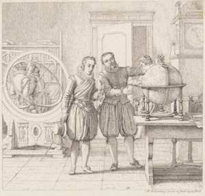 Christian IV besöker Tycho Brahe på Uranienborg av Christoffer Wilhelm Eckersberg