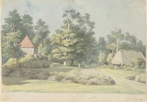 Ett tegelbruk på Møn av Christoffer Wilhelm Eckersberg