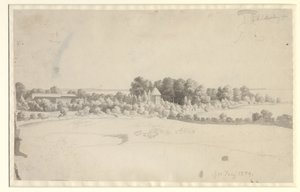 Nordfelts herrgård på Møn av Christoffer Wilhelm Eckersberg