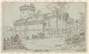 Jag bevattnar Ostia. av Christoffer Wilhelm Eckersberg