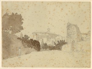 Kyrkan St. Giovanni och Paolo av Christoffer Wilhelm Eckersberg
