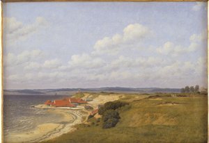 Renbjærg Tileworks av Flensburg Fjord av Christoffer Wilhelm Eckersberg