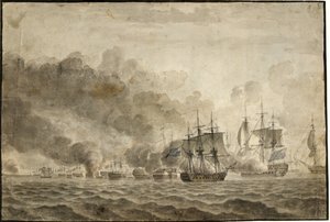 Slaget om boet av Christoffer Wilhelm Eckersberg