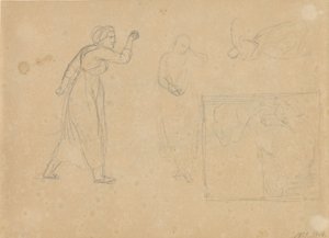 Utkast till en fallen tjejs berättelse, blad 1 av Christoffer Wilhelm Eckersberg