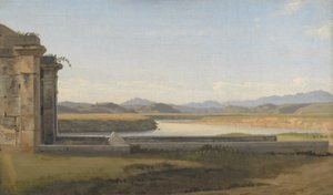 Utsikt från Fontana Acetosa, Rom av Christoffer Wilhelm Eckersberg