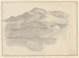 Utsikt över Albanosjön av Christoffer Wilhelm Eckersberg
