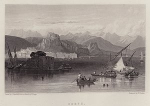 Korfu (färg litho)