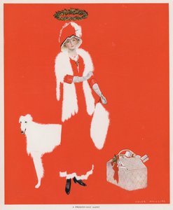 Coles Phillips Girl, A Present-Day Saint (färg litho) av C. Coles Phillips