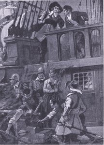 Hur general Blake utkämpade sjöstrider, illustration från 